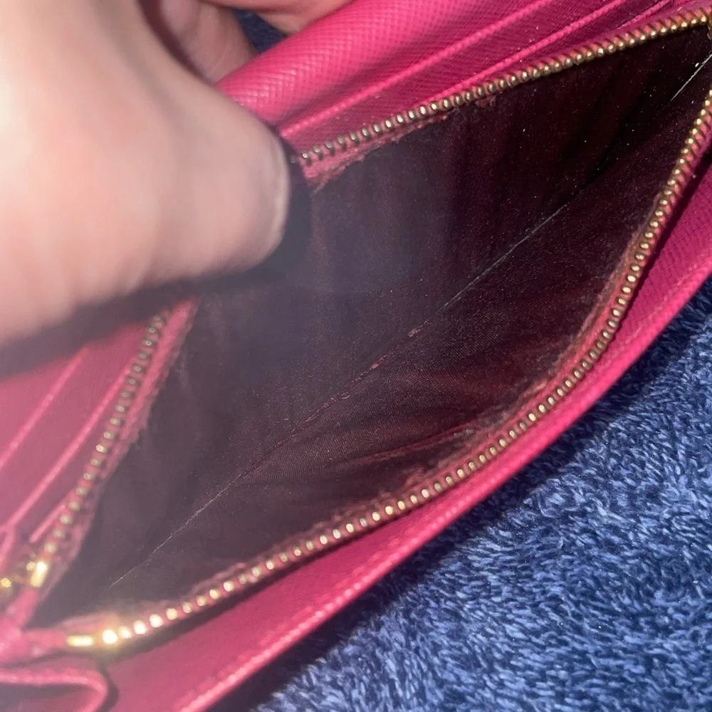 Prada Crimson Leather Wallet Set - Picture 11 of 13
